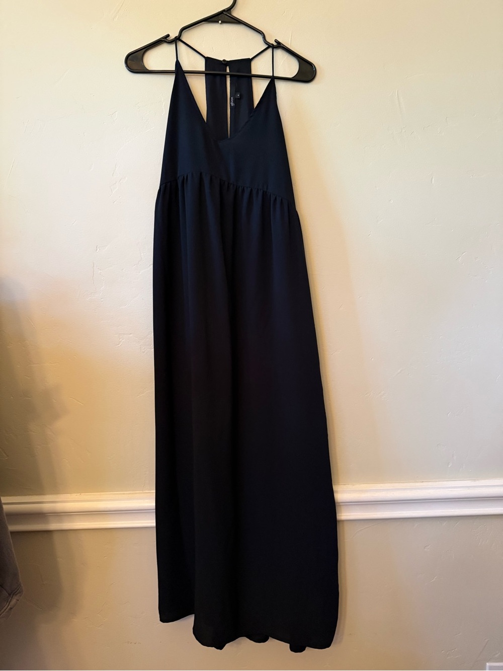 Gibson Black Sleeveless Maxi Dress with High Neck